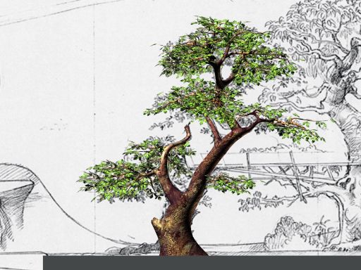 C3 Background 1 - Tree 3D Sketch Image thumbnail image