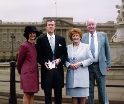 Family group outside