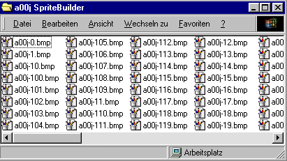 a00j Einzelbitmaps