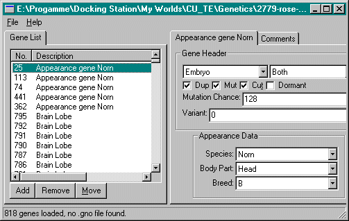 GeneticsEditor-Appearance