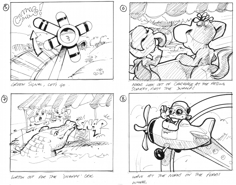 Creatures Village Storyboard Sketch Image thumbnail image